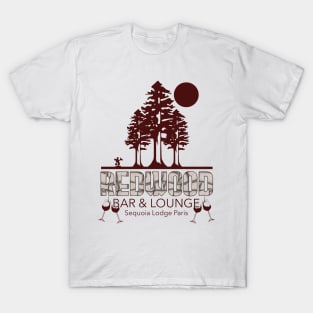 Redwood Bar and Lounge Sequoia Lodge Paris T-Shirt